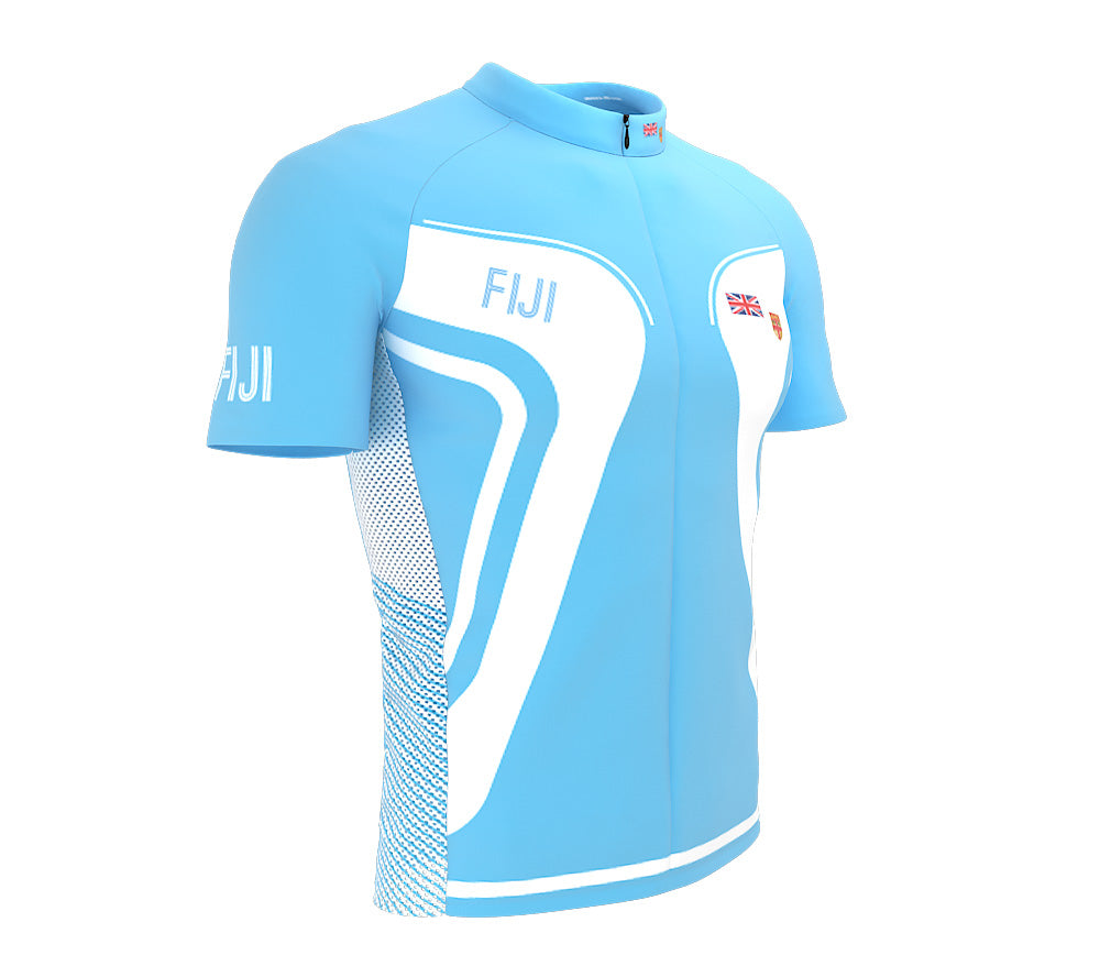 Fiji  Full Zipper Bike Short Sleeve Cycling Jersey