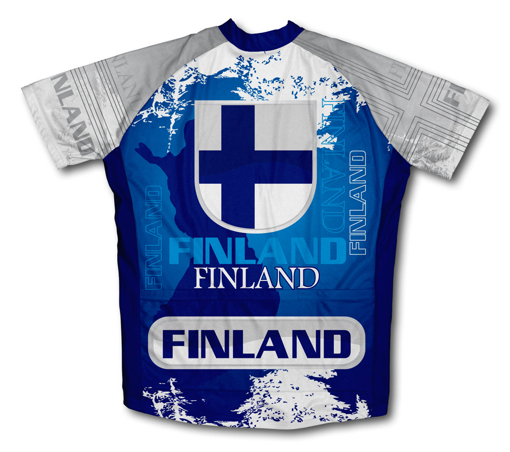 Finland Short Sleeve Cycling Jersey for Men and Women