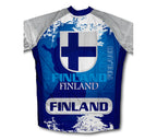 Finland Flag Winter Thermal Cycling Jersey