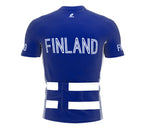 Finland  Full Zipper Bike Short Sleeve Cycling Jersey