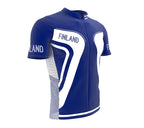Finland  Full Zipper Bike Short Sleeve Cycling Jersey
