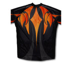 Fire Blaze Short Sleeve Cycling Jersey for Men and Women