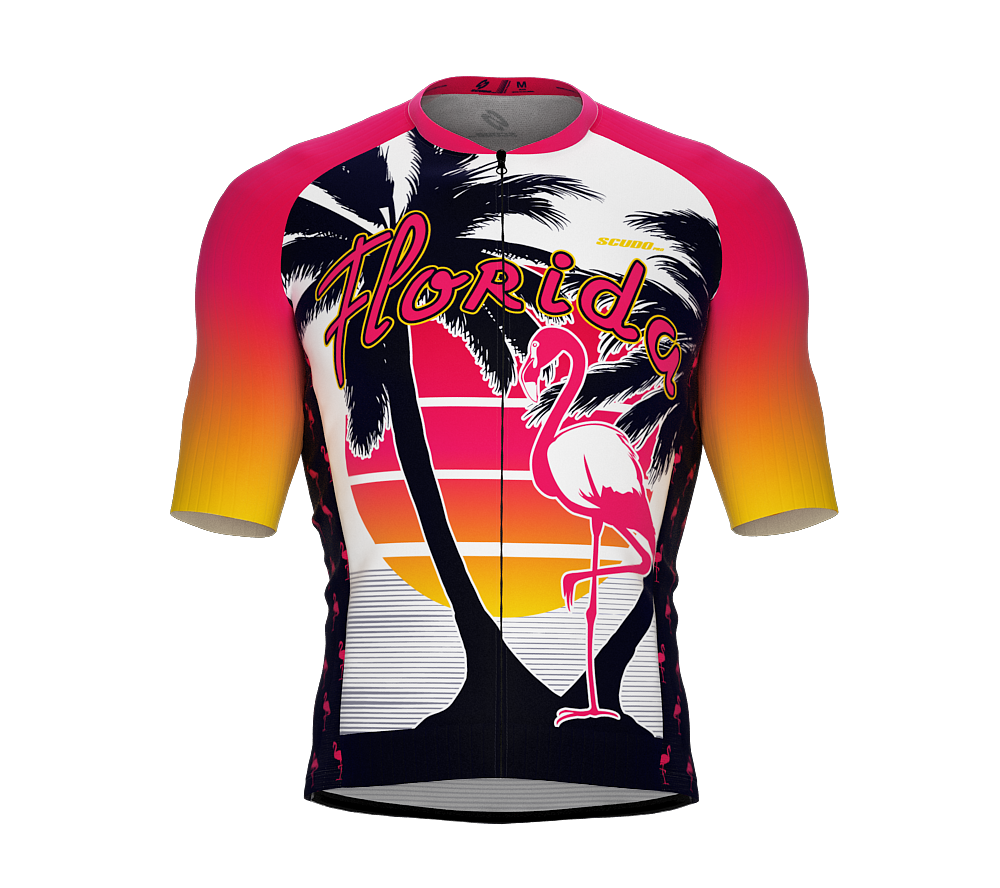 ScudoPro Pro-Elite Short Sleeve Cycling Jersey Florida USA State Icon  ScudoPro