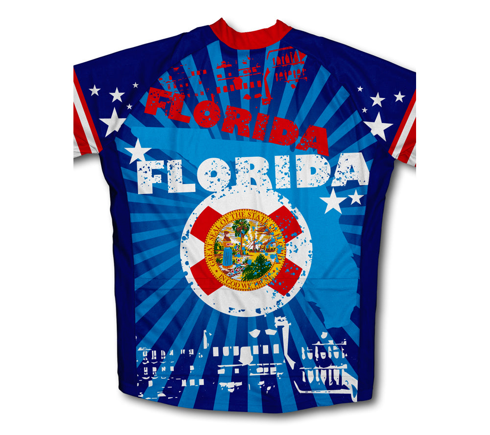 Florida Short Sleeve Cycling Jersey for Men and Women