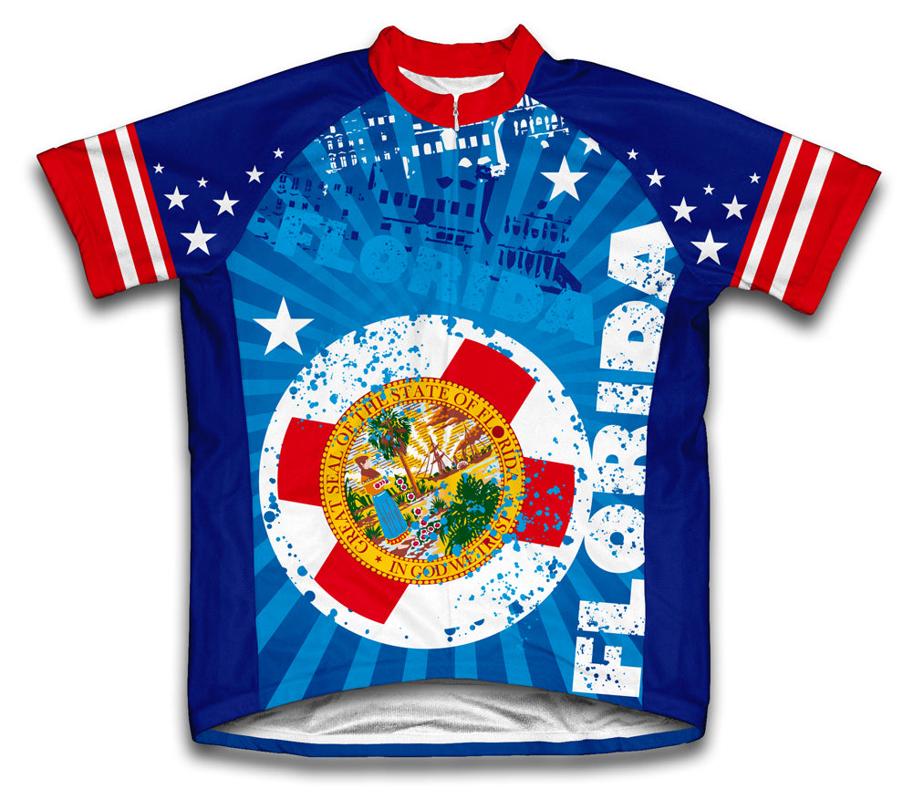Florida Short Sleeve Cycling Jersey for Men and Women