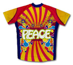 Flowery Peace Short Sleeve Cycling Jersey for Men and Women
