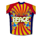 Flowery Peace Short Sleeve Cycling Jersey for Men and Women