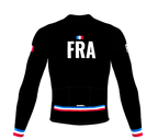 ScudoPro Pro Thermal Long Sleeve Cycling Jersey Country CODE France Black | Men and Women