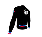ScudoPro Pro Thermal Long Sleeve Cycling Jersey Country CODE France Black | Men and Women