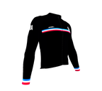ScudoPro Pro Thermal Long Sleeve Cycling Jersey Country CODE France Black | Men and Women