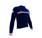 ScudoPro Pro Thermal Long Sleeve Cycling Jersey Country CODE France Blue | Men and Women