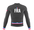 ScudoPro Pro Thermal Long Sleeve Cycling Jersey Country CODE France Gray | Men and Women