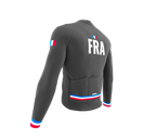 ScudoPro Pro Thermal Long Sleeve Cycling Jersey Country CODE France Gray | Men and Women