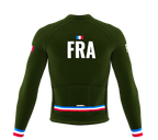 ScudoPro Pro Thermal Long Sleeve Cycling Jersey Country CODE France Green | Men and Women