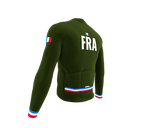 ScudoPro Pro Thermal Long Sleeve Cycling Jersey Country CODE France Green | Men and Women