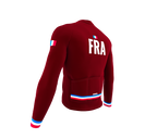ScudoPro Pro Thermal Long Sleeve Cycling Jersey Country CODE France Vine | Men and Women