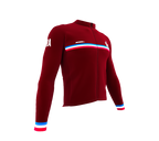 ScudoPro Pro Thermal Long Sleeve Cycling Jersey Country CODE France Vine | Men and Women