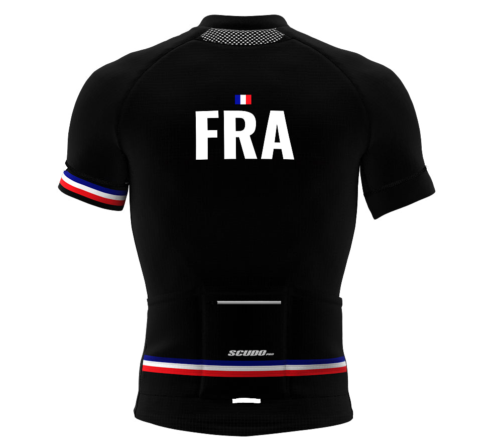 France Black CODE Short Sleeve Cycling PRO Jersey for Men and Women