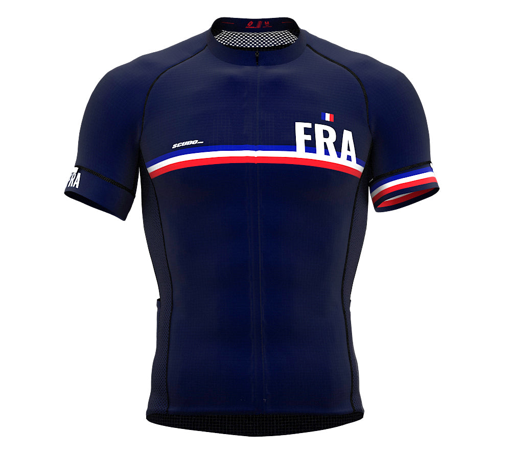 France Blue CODE Short Sleeve Cycling PRO Jersey for Men and WomenFrance Blue CODE Short Sleeve Cycling PRO Jersey for Men and Women