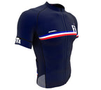 France Blue CODE Short Sleeve Cycling PRO Jersey for Men and Women