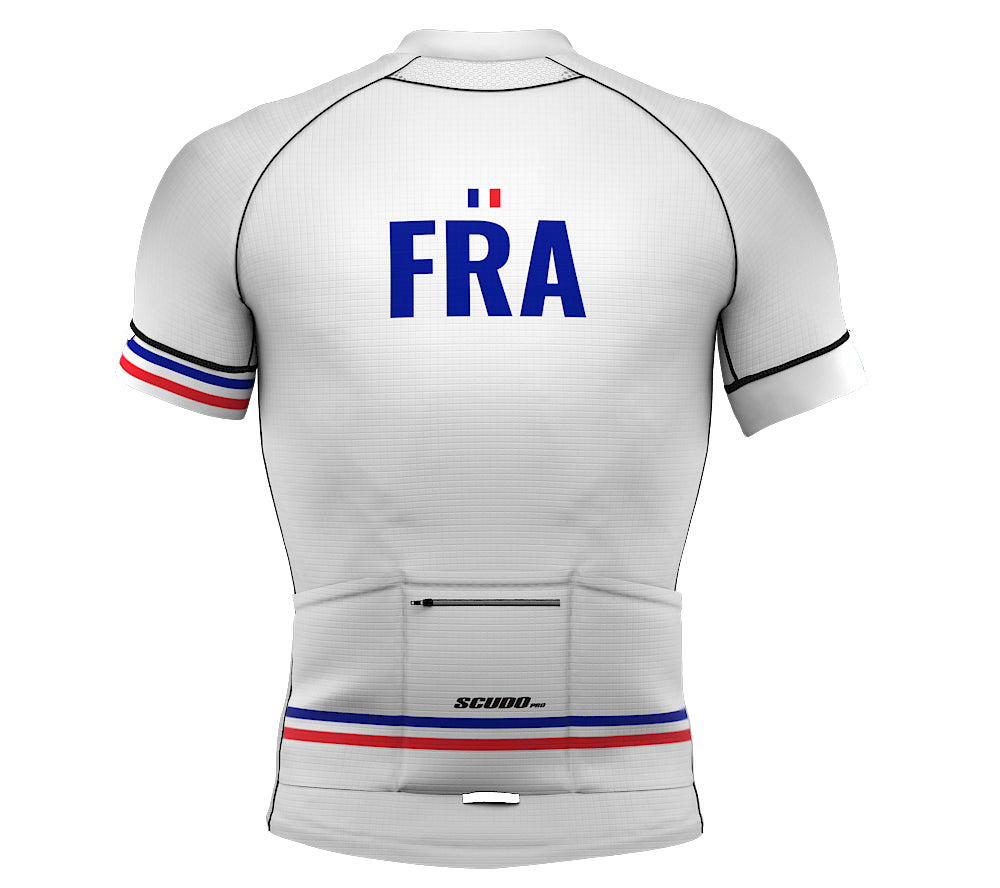 France White CODE Short Sleeve Cycling PRO Jersey for Men and Women