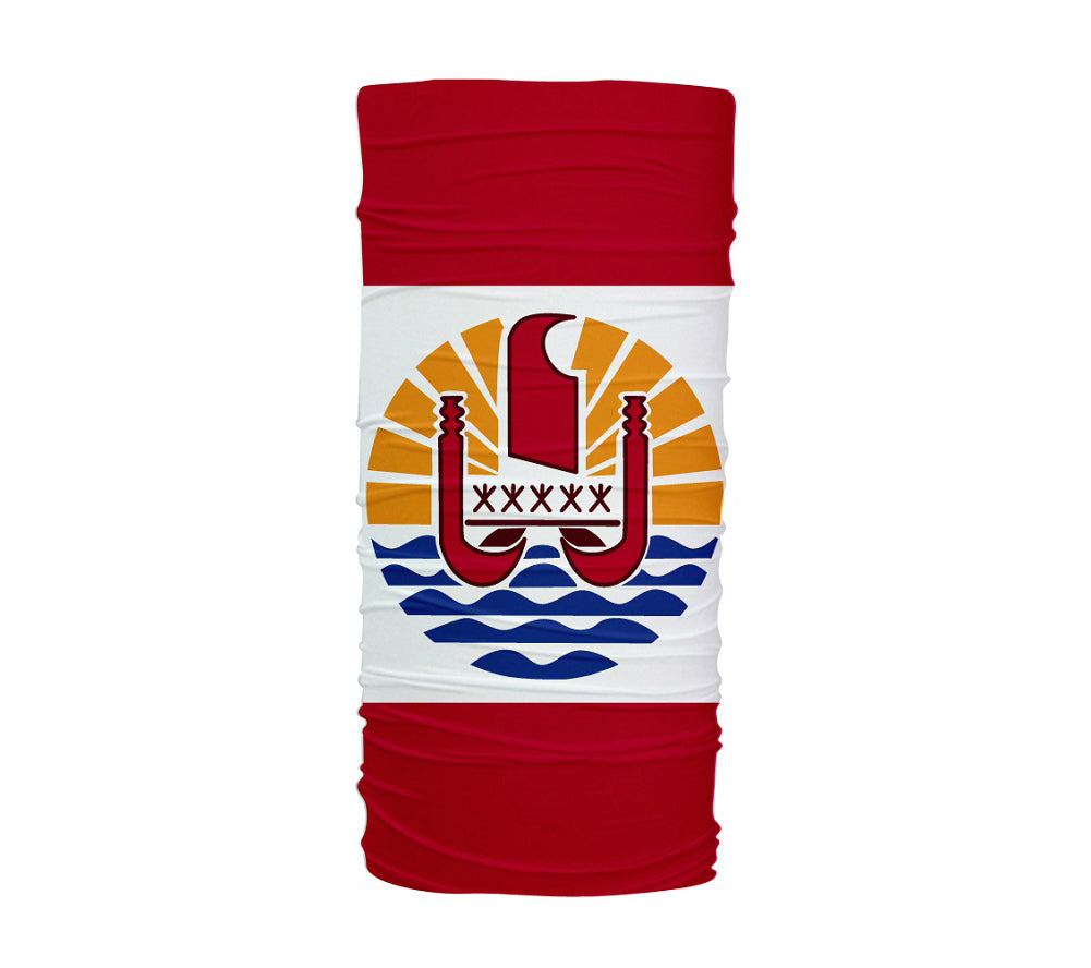 French Polynesia Flag Multifunctional UV Protection Headband