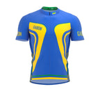 Gabon  Full Zipper Bike Short Sleeve Cycling Jersey