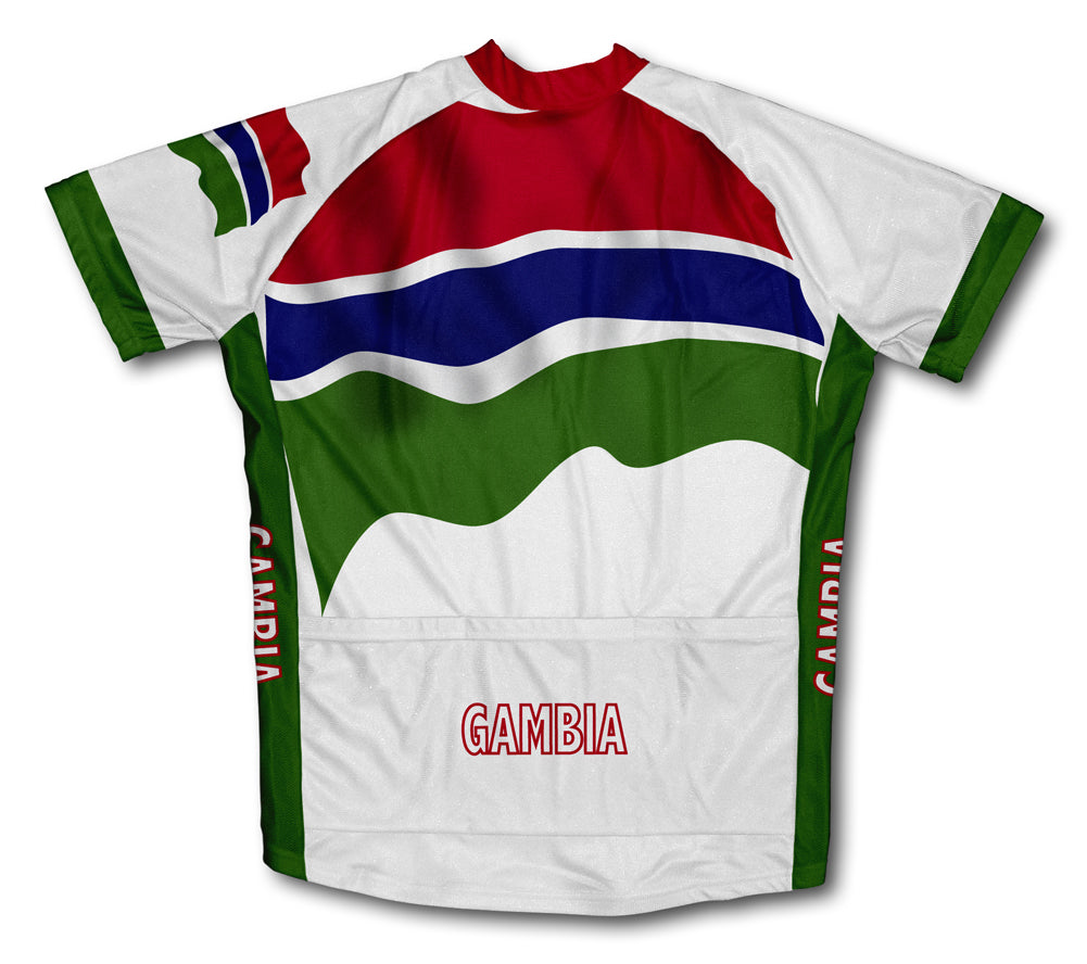 Gambia Flag Cycling Jersey for Men and Women