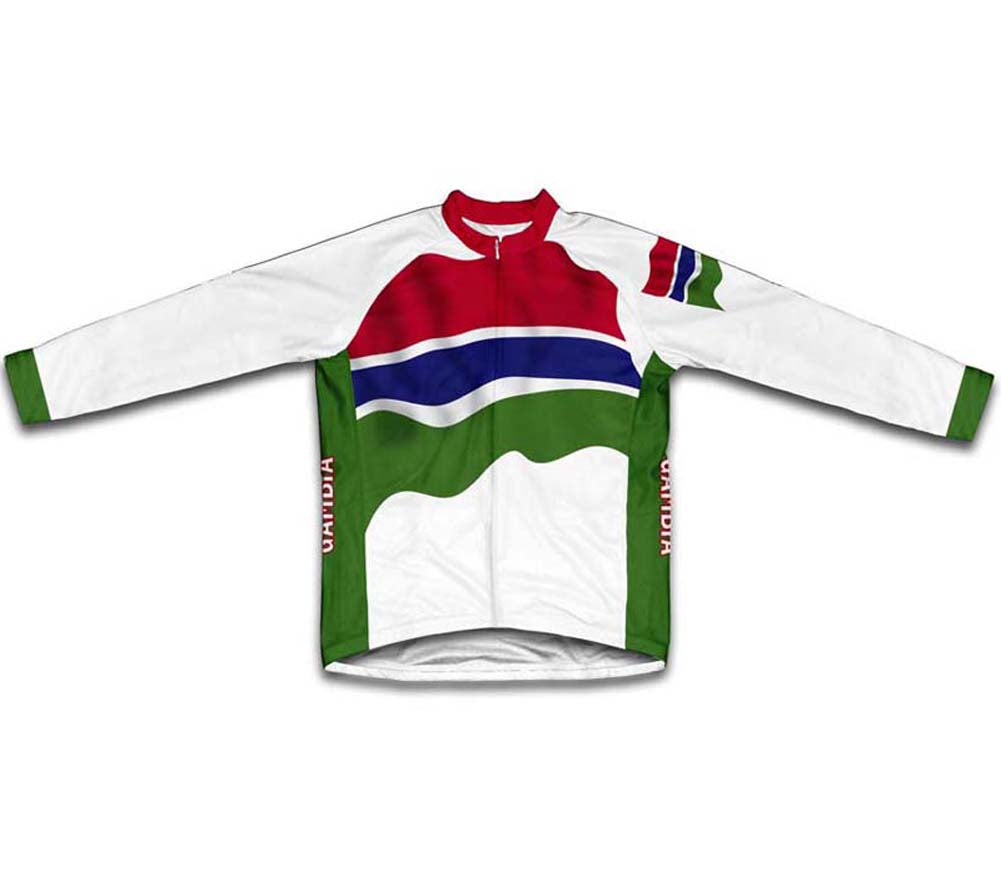 Gambia Flag Cycling Jersey for Men and Women