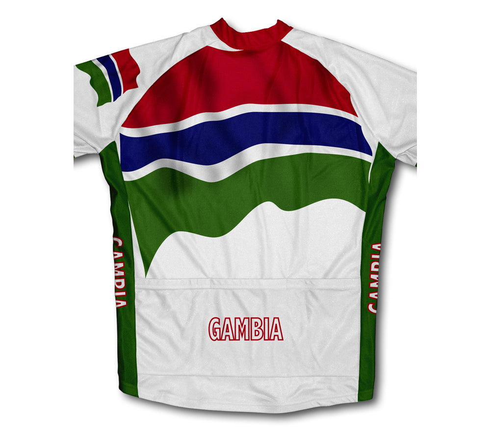 Gambia Flag Cycling Jersey for Men and Women