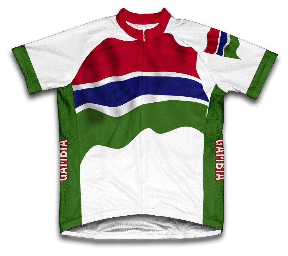 Gambia Flag Cycling Jersey for Men and Women