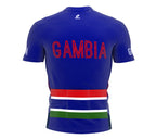 Gambia  Full Zipper Bike Short Sleeve Cycling Jersey