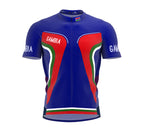 Gambia  Full Zipper Bike Short Sleeve Cycling Jersey