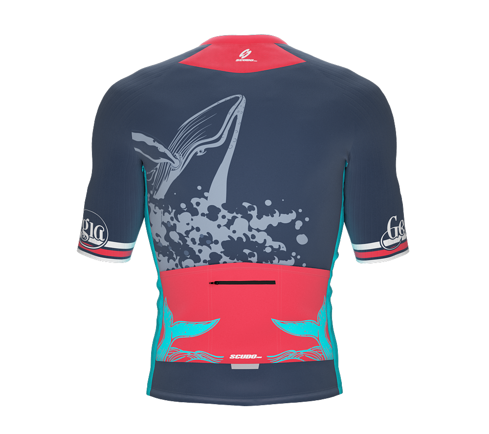 ScudoPro Pro-Elite Short Sleeve Cycling Jersey Georgia USA State Icon landmark symbol identity  | Men and Women