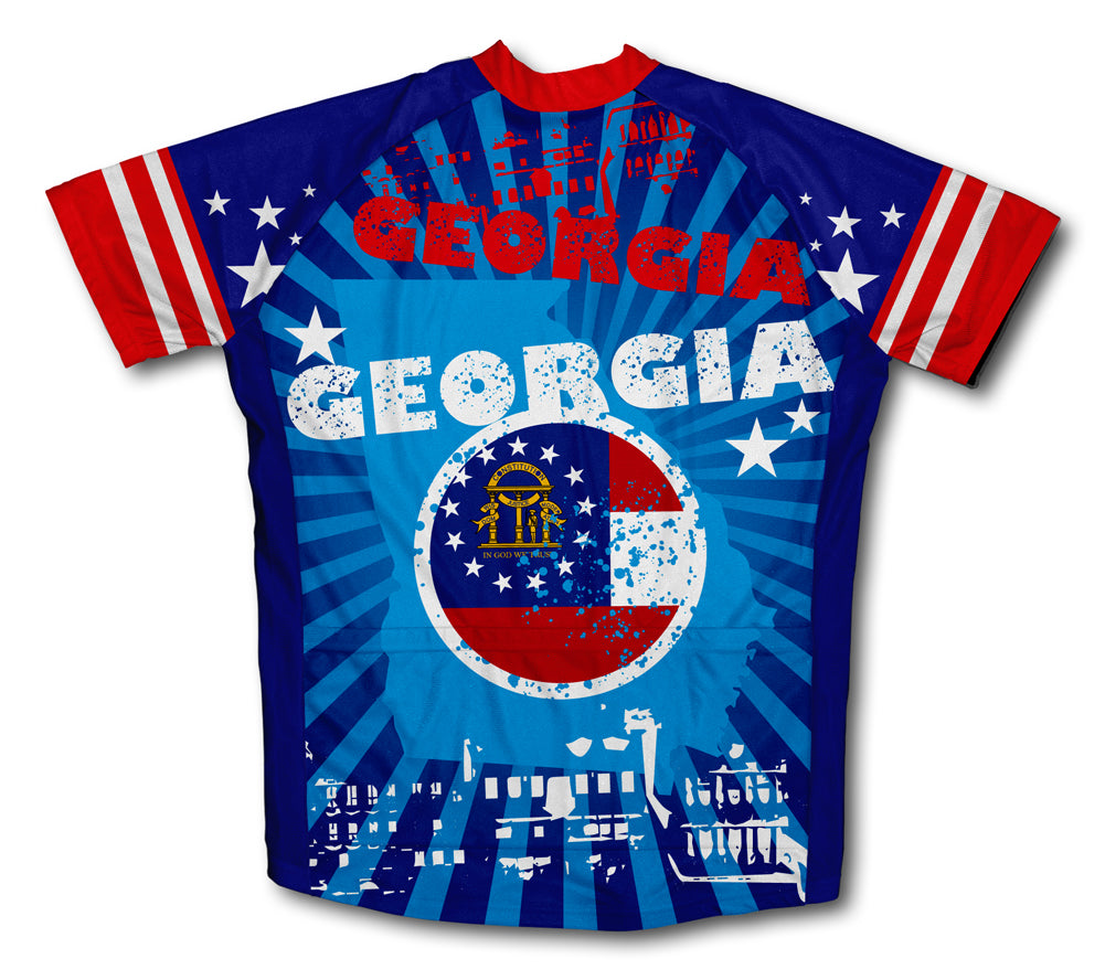 Georgia Short Sleeve Cycling Jersey for Men and Women
