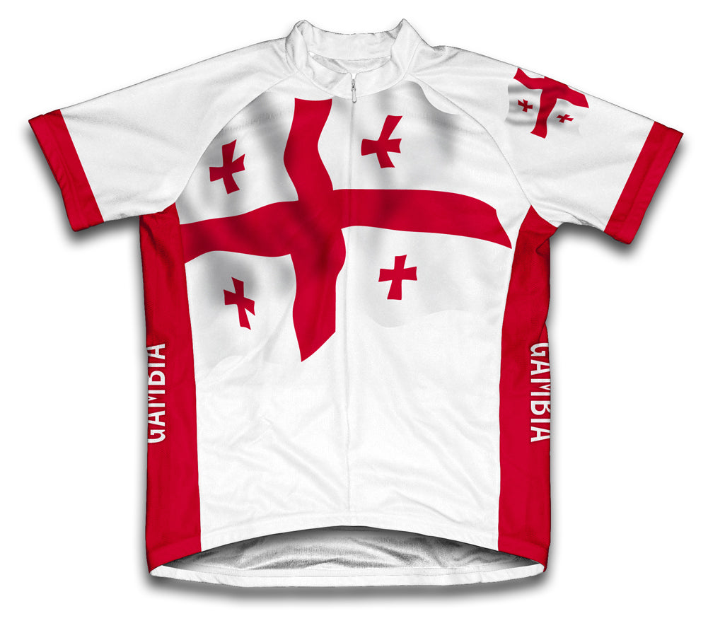 Georgia Country Flag Cycling Jersey for Men and Women