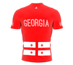 Georgia Country  Full Zipper Bike Short Sleeve Cycling Jersey