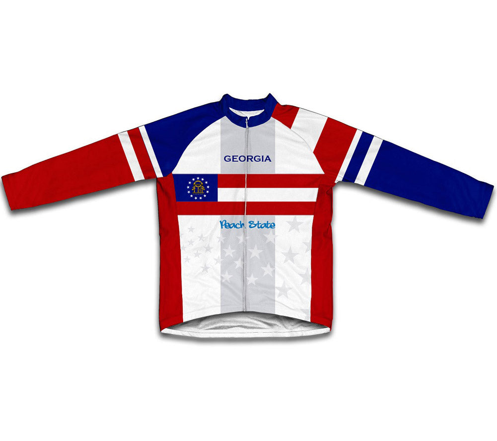 Georgia Flag Winter Thermal Cycling Jersey