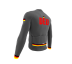 ScudoPro Pro Thermal Long Sleeve Cycling Jersey Country CODE Germany Gray | Men and Women