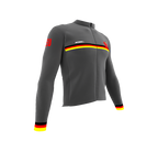 ScudoPro Pro Thermal Long Sleeve Cycling Jersey Country CODE Germany Gray | Men and Women