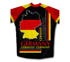 Germany Short Sleeve Cycling Jersey for Men and Women