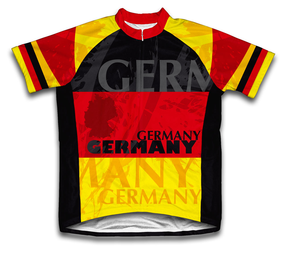 Germany Short Sleeve Cycling Jersey for Men and Women