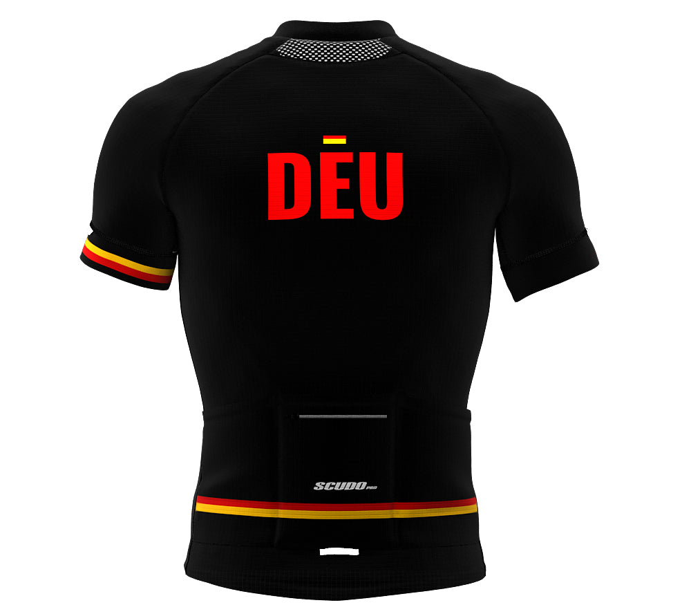 Germany Black CODE Short Sleeve Cycling PRO Jersey for Men and Women
