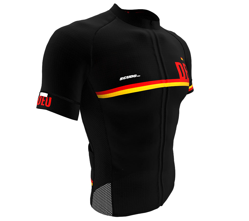 Germany Black CODE Short Sleeve Cycling PRO Jersey for Men and Women