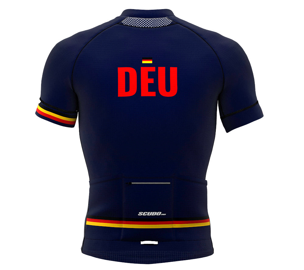Germany Blue CODE Short Sleeve Cycling PRO Jersey for Men and Women