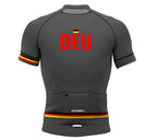 Germany Gray CODE Short Sleeve Cycling PRO Jersey for Men and Women