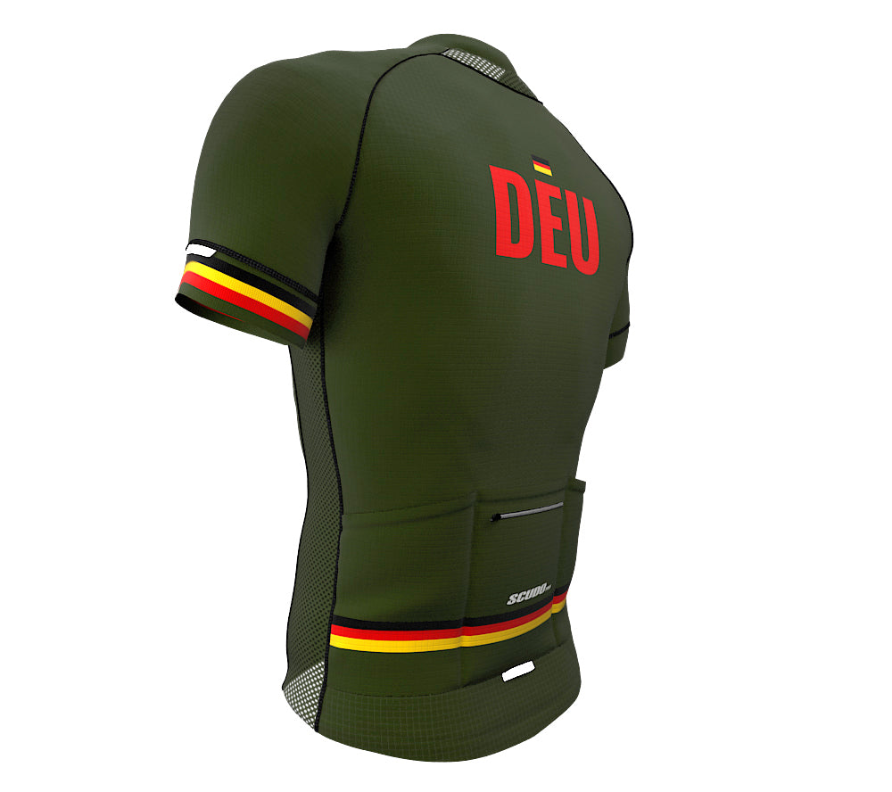 Germany Green CODE Short Sleeve Cycling PRO Jersey for Men and Women