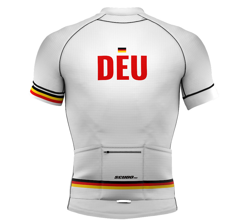 Germany White CODE Short Sleeve Cycling PRO Jersey for Men and Women