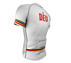 Germany White CODE Short Sleeve Cycling PRO Jersey for Men and Women