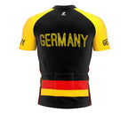 Germany  Full Zipper Bike Short Sleeve Cycling Jersey
